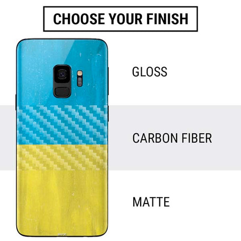 Ukraine Flag Distressed Galaxy S9 Skin